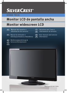 Manual de uso SilverCrest LCD 24-9 Wide Monitor de LCD
