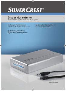 Handleiding SilverCrest DataBox VI 1000 Harde schijf