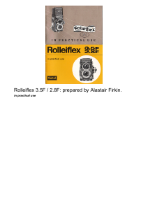 Manual Rollei Rolleiflex 2.8F Camera