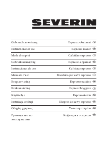 Mode d’emploi Severin KA 5987 Machine à expresso