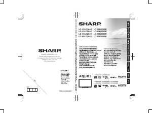 Mode d’emploi Sharp AQUOS LC-32LD164E Téléviseur LCD