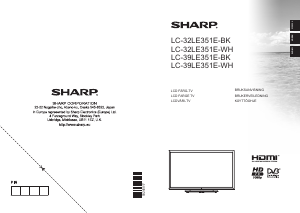 Bruksanvisning Sharp LC-32LE351E-BK LCD TV