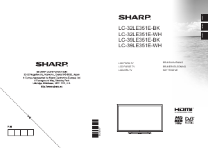 Bruksanvisning Sharp LC-39LE351E-WH LCD TV