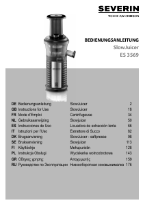 Käyttöohje Severin ES 3569 Mehulinko