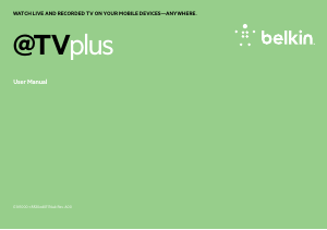 Manual Belkin G1V1000 @TVplus Media Player