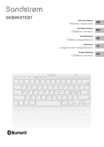 Manual Sandstrøm SKBWHITEBT Keyboard