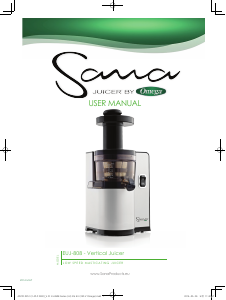 Manual Sana EUJ-808 Juicer