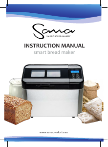 Handleiding Sana Basic Broodbakmachine
