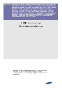 Handleiding Samsung B1740R SyncMaster LCD monitor