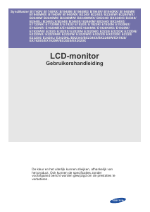 Handleiding Samsung E1720NRX SyncMaster LCD monitor