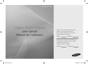 Manuale Samsung SPF-71E Cornice digitale