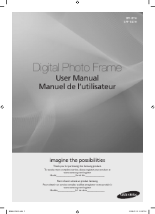 Handleiding Samsung SPF-87H Digitale fotolijst