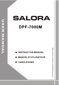 Mode d’emploi Salora DPF-7000M Cadre photo numérique