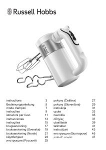 Instrukcja Russell Hobbs 22960-56 EasyPrep Mikser ręczny