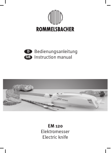 Manual Rommelsbacher EM 120 Electric Knife