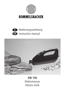 Manual Rommelsbacher EM 150 Electric Knife