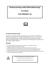 Bruksanvisning Proklima Eco Friendly 10 Luftkonditionering
