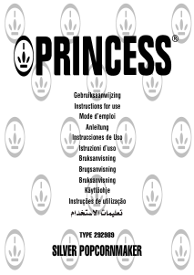 كتيب ماكينة عمل فشار 292989 Princess