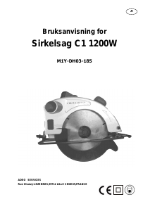 Bruksanvisning Practyl M1Y-DH03-185 Sirkelsag