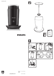 Návod Philips CA6502 Napeňovač mlieka