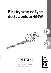 Instrukcja Performance Power FPHT450 Nożyce do żywopłotu