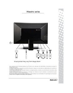 كتيب شاشة LCD Maestro 222DX Packard Bell