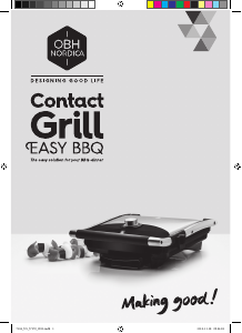 Manual OBH Nordica 7104 Easy Barbecue Contact Grill