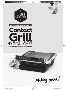 Bruksanvisning OBH Nordica 7105 Digital Chef Kontaktgrill