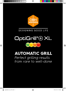 Bruksanvisning OBH Nordica GO722DS0 OptiGrill+ XL Kontaktgrill