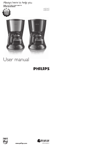 Käyttöohje Philips HD7457 Kahvikone