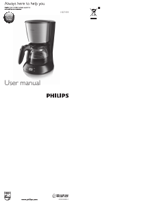 Bruksanvisning Philips HD7459 Kaffebryggare