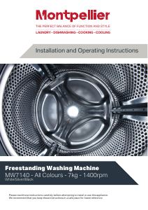 Manual Montpellier MW7140P Washing Machine