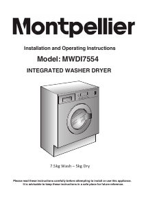 Manual Montpellier MWDI7554 Washer-Dryer