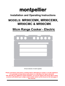 Manual Montpellier MR90CMC Range