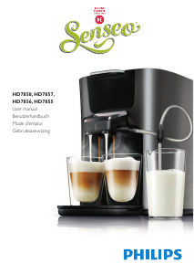 Manual Philips HD7855 Senseo Coffee Machine