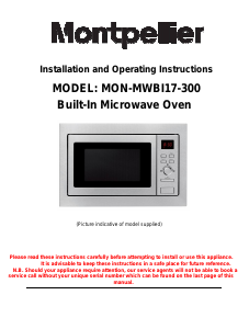 Manual Montpellier MWBI17-300 Microwave