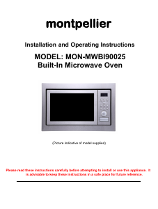 Manual Montpellier MWBI90025 Microwave