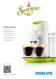 Manual Philips HD7872 Senseo Coffee Machine