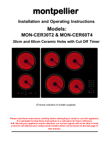 Handleiding Montpellier CER60T4 Kookplaat