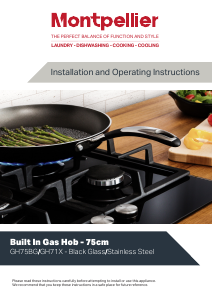 Manual Montpellier GH75BG Hob