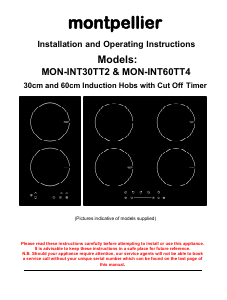 Handleiding Montpellier INT60TT4 Kookplaat