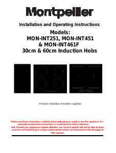 Handleiding Montpellier INT461F Kookplaat
