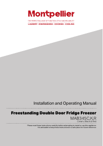 Manual Montpellier MAB345C Fridge-Freezer