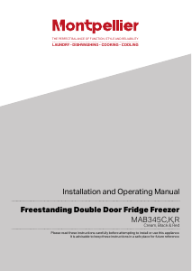 Manual Montpellier MAB345K Fridge-Freezer