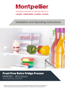 Manual Montpellier MAB385K Fridge-Freezer