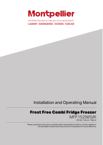 Manual Montpellier MFF152W Fridge-Freezer