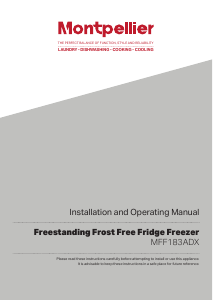 Manual Montpellier MFF183ADX Fridge-Freezer