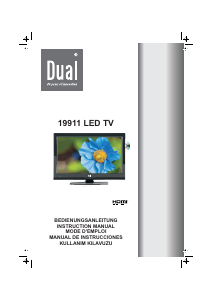 Manual de uso Dual 19911 Televisor de LED