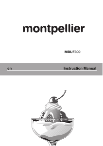 Manual Montpellier MBUF300 Freezer
