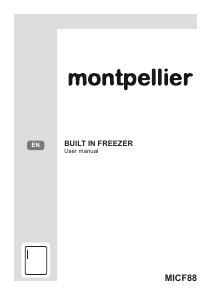 Manual Montpellier MICF88 Freezer